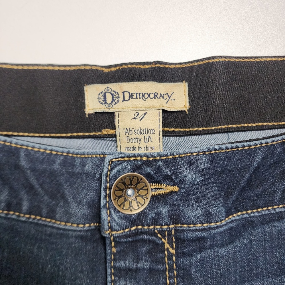 Democracy Absolution Booty Lift Plus Jegging Jeans Plus Size 24 Dark Indigo Wash - Picture 6 of 13